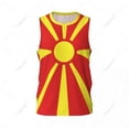 thumbnail image 3 of North Macedonia Flag Men Basketball Sports Jersey Running Fitness Multifunction Sleeveless tshirt Exclusive Custom Name Nunber, 3 of 9