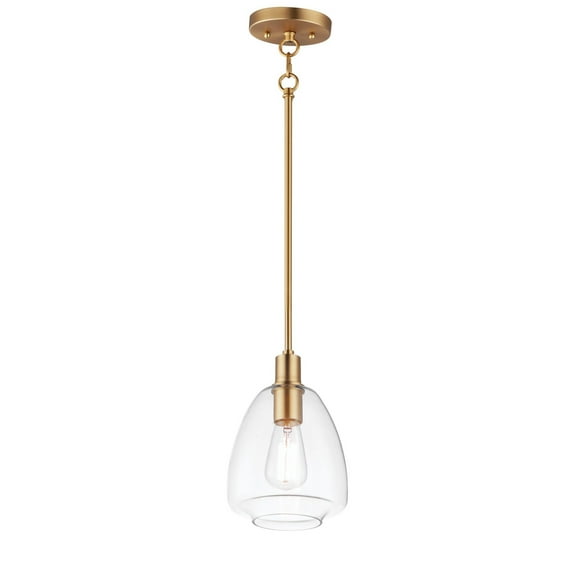 Maxim Babylon 1-Light Pendant - Satin Brass - 11112CLSBR