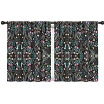 Blackout Kids Curtains,Pioneer Flower Floral Print Pattern Childrens Insulated Curtains Set Of 2,Bedroom Essentials,Toddler Room Decor 42"x54"