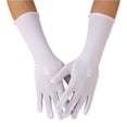 thumbnail image 2 of dgysar Women's Long Formal Gloves, Elegant Opera Length Gloves for Wedding, Church, Tea Party, or Vintage Photoshoot. White, 2 of 3