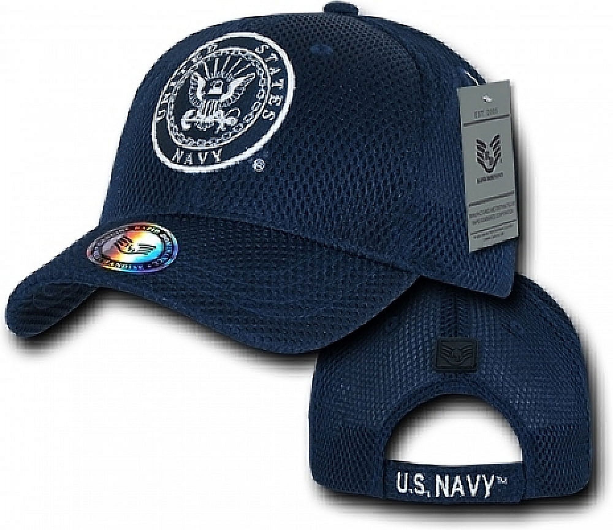 Rapid Dominance S002-NAVY-NVY Air Mesh Military Caps, Navy, Navy - image 2 of 2