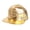 Golden, variant on Faux Leather Baseball Hat Adjustable Strap Baseball Cap Baseball Hip Hop Skin Texture Decor Adjustable Buckle Cash Sign Protection UV Glossy for Street Dance Hippie Outdoor