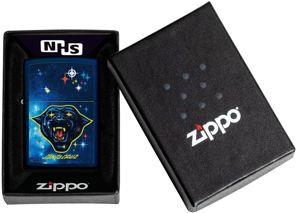 Zippo Lighter - Personalized Customize Message Engrave on Backside for Santa Cruz Design Zippo Lighter (Santa Cruz 49613)