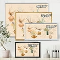 thumbnail image 4 of Designart 'Gold Vases With Bouquets Of Wildflowers III' Traditional Framed Canvas Wall Art Print, 4 of 5