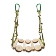 thumbnail image 2 of Columpio de madera, juguetes para masticar, hamaca colgante, ramas naturales, suministros de juego para , soporte para mascotas, pájaros, Yuyangstore Percha columpio para loro, 2 of 8