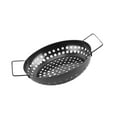 thumbnail image 3 of Sartén para asar, sartén para asar, utensilios para hornear de metal con asas, cesta para asar, bandeja para asar para picnics, asar, pescar, viajar, 285 cm x 227 cm x 5 cm, 3 of 8