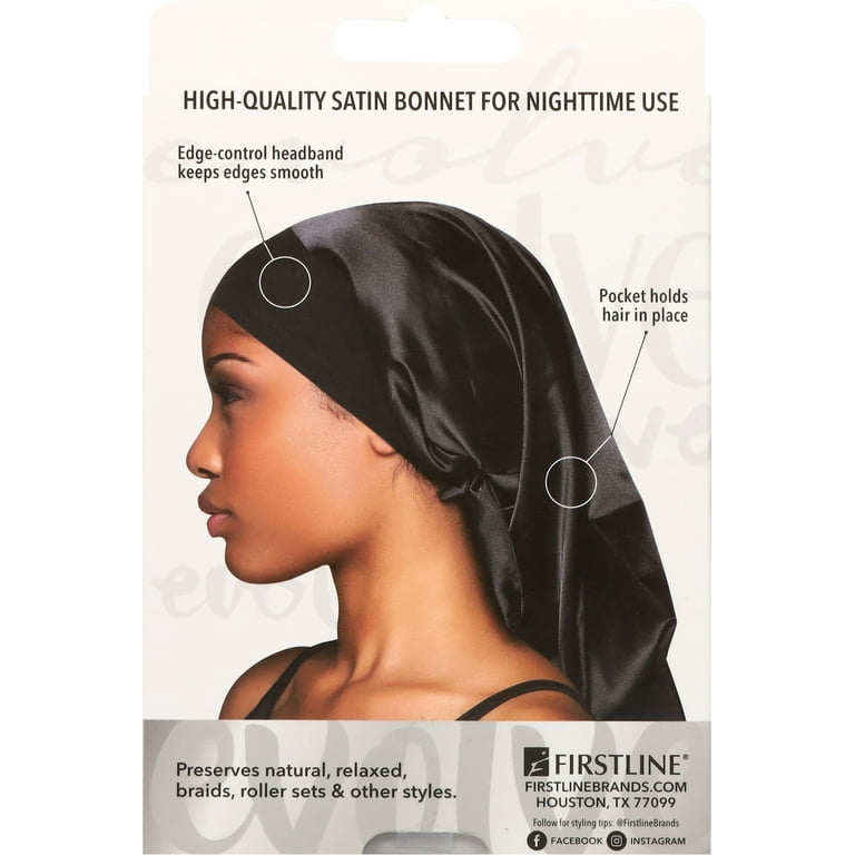 Evolve Satin Adjustable Drawstring Bonnet