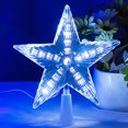 thumbnail image 3 of LCXmlly Star Tree Topper LED Light Christmas Tree Topper Star Ornament New Year Holiday Party Indoor Home 20 LED Lights, 3 of 9