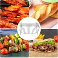 thumbnail image 4 of 2 Pcs Air Fryer Accessories, 7 Inch Multi-Function Double Layer Rack with Skewer, Air Fryer Racks with 4 Barbecue Sticks for All Brands of Air Fryer, 4 of 5