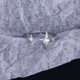 thumbnail image 1 of Anillos de estrella de plata para mujer, anillo abierto de estrella de piedra de circón brillante, anillos ajustables simples de moda, accesorios, regalo de joyería, 1 of 4