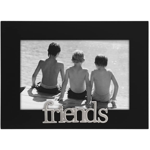 Malden 4" x 6" Friends Photo Picture Black Wood Frame