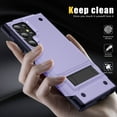 thumbnail image 5 of ELEHOLD Rugged Case for Samsung Galaxy S23 Ultra,Hybrid Military Grade Drop Protection Built-in Hidden Kickstand Shockproof Armor Cover for Samsung S23 Ultra 6.8",Lightpurple, 5 of 7