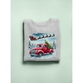 thumbnail image 3 of Santa's Sleigh And Ride Xmas Men's Sweatshirt, 3 of 4