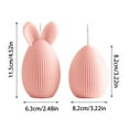 thumbnail image 4 of Uiz Merueh Easter Decor Clearance Easter Candles Eggs Bunny Shaped Scented Candles Blue Pink Wax Candles Happy Easter Rabbit Candles for Spring Holiday Home Party Table Decor Gifts Supplies, 4 of 4