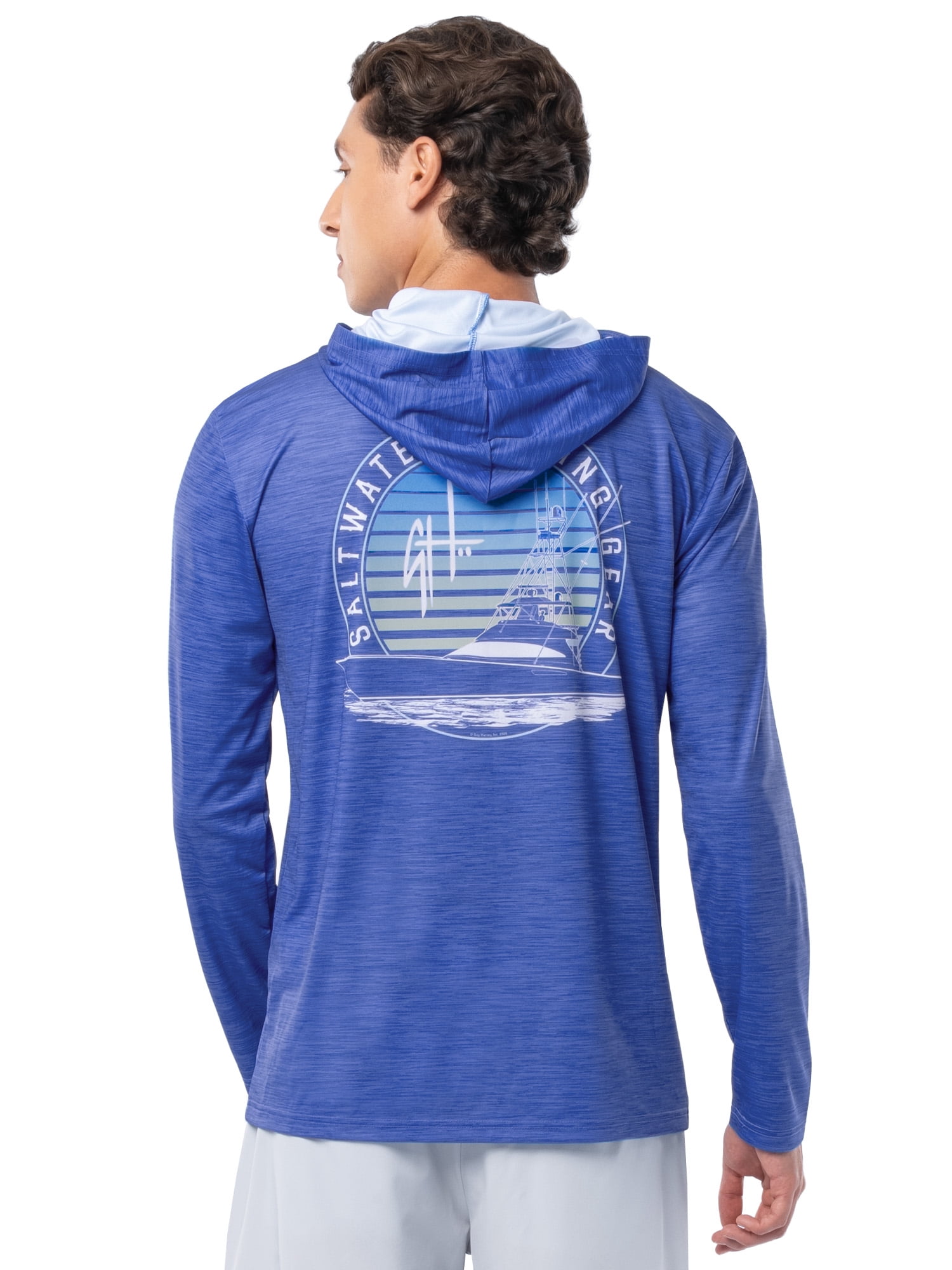 GH BY GUY HARVEY Men's Long Sleeve Sun Protection SFG Sportfishing Hoodie