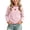 Pink, variant on Girls Wavy Ruffle Trim Crewneck Long Sleeve top Strawberry Embroidery Soft Casual Layering T-Shirt for Kids Spring Autumn(Black,2-3 Years)
