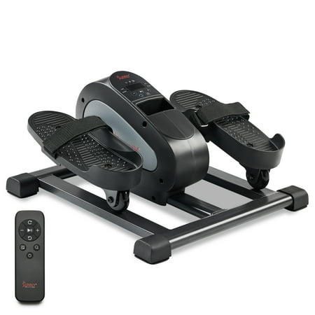 Sunny Health & Fitness Elliptical Trainer, Standard Motorized Mini with Free SunnyFit App