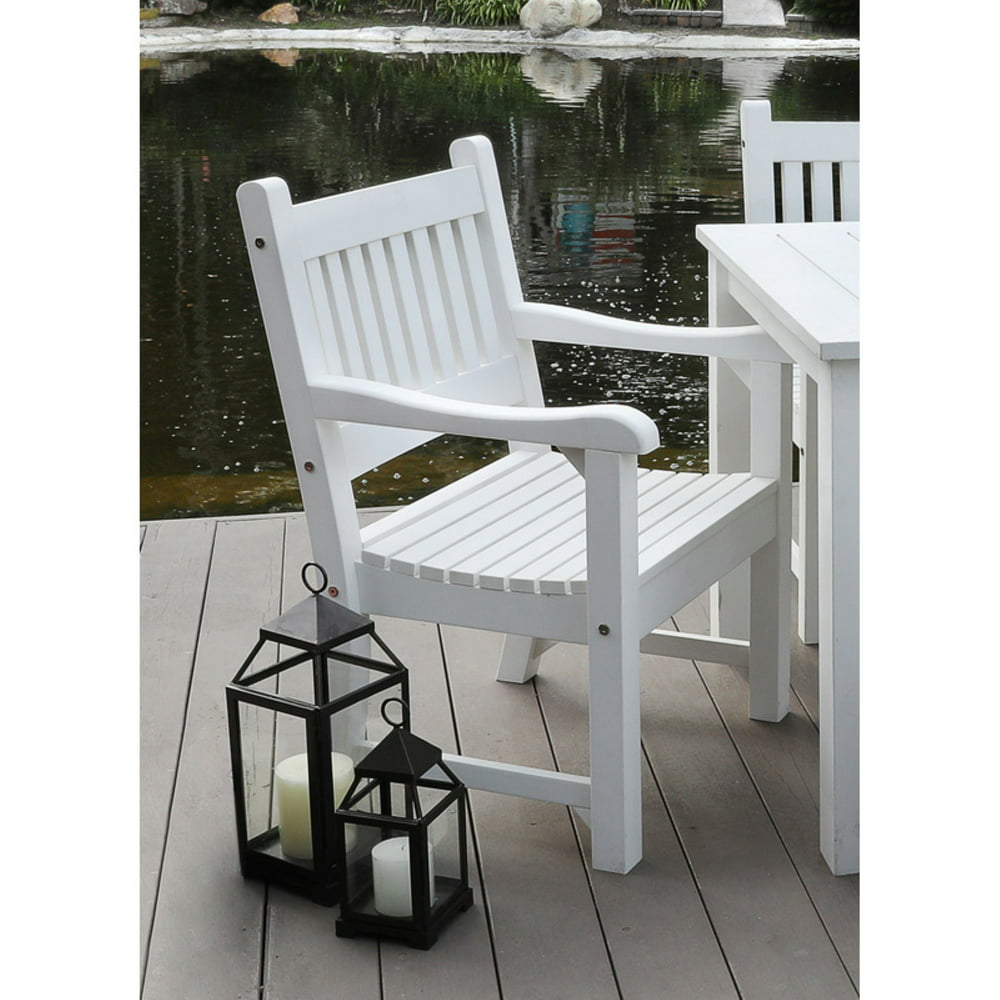 Shine Company Sunrise Outdoor Plastic Dining Chair White Walmart