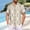 04Beige, variant on Hawaiian Tshirts Floral Palm Tops Lounge Blouse Men Casual Fashion Printed Pocket Button Short Sleeve Turndown Collar Blouse Shirt Sky Blue 4X