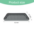 thumbnail image 2 of Receptor de Goteo para Refrigerador, Bandeja de Goteo de Silicona para Mini Refrigerador, Bandeja Rectangular para Refrigerador Gris, 2 of 4