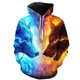 thumbnail image 3 of Sudadera con capucha para hombre con estampado 3D de lobo amante de la moda de otoño de 2023, sudadera holgada de otoño, sudadera con capucha de calle para hombre, sudadera con capucha divertida de ma, 3 of 5