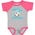 thumbnail image 3 of Inktastic Baby's 1st Chrismukkah with Cute Baby Penguin and Snowflakes Boys or Girls Baby Bodysuit, 3 of 5