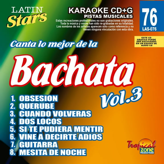 Karaoke Latin Stars 076 Bachata Vol.3