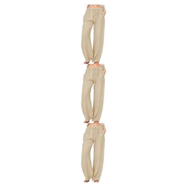 Qarigey Manténgase a la moda y cómodo con estos pantalones sueltos para mujer Pantalones casuales de algodón para tiempo libre para mujer Type1 NO1