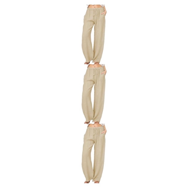 Qarigey Manténgase a la moda y cómodo con estos pantalones sueltos para mujer Pantalones casuales de algodón para tiempo libre para mujer Type1 NO1