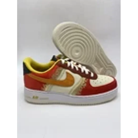 Nike Wmns Air Force 1 '07 PRM Habanero Red Light Curry Shoes (DV4462 600) W Sz 8
