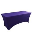 thumbnail image 1 of [6 Pieds] Housse de Table de Patio Rectangulaire Extensible, Ajustée, Lavable et Résistante aux Plis pour Événements, Mariages, Banquets et Fêtes, 1 of 5