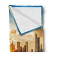 thumbnail image 2 of New York Soft Flannel Fleece Throw Blanket, Cityscape of Brooklyn Bridge and Manhattan River Center of Culture Photo, Cozy Plush for Indoor and Outdoor Use, 70" x 90", Multicolor, by Ambesonne, 2 of 5