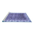 thumbnail image 2 of Ahgly Company Machine Washable Indoor Rectangle Oriental Blue Traditional Area Rugs, 5' x 8', 2 of 4