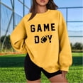 thumbnail image 2 of Uootdi Game Day Long Sleeve Sweatshirts for Women Football Season Graphic Sweatshirt Round Gift Neck Loose Pullover Tops Trendy Outfits, 2 of 3