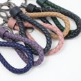 thumbnail image 4 of Bearachild LLavero de cuerda tejida trenzada, bonito bolso resistente al desgaste, colgante colgante, llavero duradero exquisito, joyería de Artesanía Gris Bicolor 3.3*9 cm, 4 of 6
