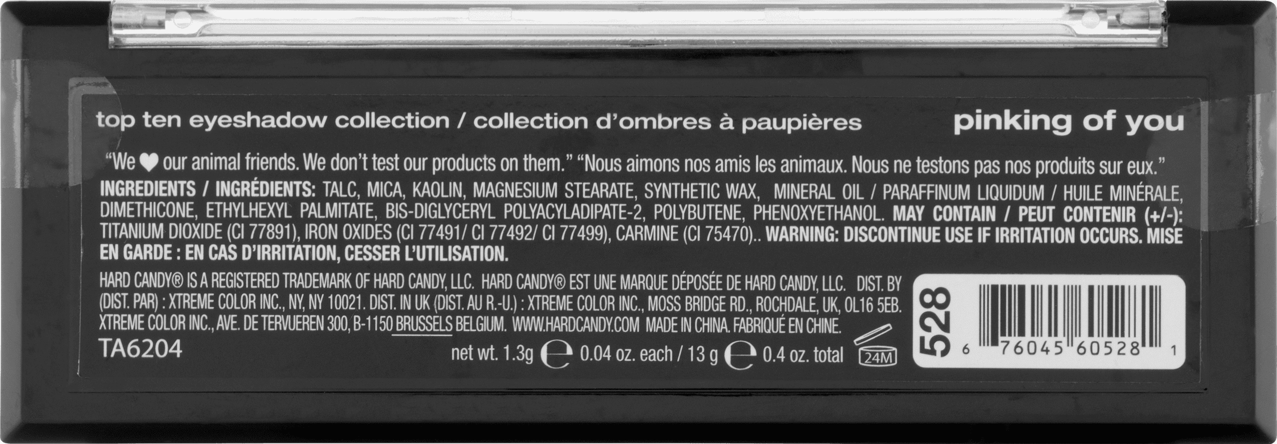 Hard Candy Top Ten Eyeshadow, 0528 Pinking Of You, .4 oz