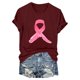 thumbnail image 3 of Blusas de Manga Corta para las Mujeres Divertida Impresión Cuello Redondo Camiseta Vintage, Blusas de Primavera para las Mujeres, 3 of 4