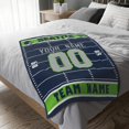 thumbnail image 5 of Seattle Blanket for Men Women Boy Gifts Custom Name and Number Throw Blanket, 5 of 5