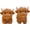Orange, variant on Highland Cow Decor,2Pcs Cute Scottish Highland Cow Gifts,Standing Sitting Poses Resin Figurine for Shelf Garden Table Home Decor Calf for Highland Cow Lovers(Orange)