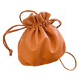 thumbnail image 1 of Bolsa Con Cordón Bolsas De Cubo Cuero De PU Para Accesorios Cosméticos Viaje Marrón Sunnimix Bolsa con cordón, 1 of 7