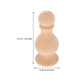 thumbnail image 2 of CATIEBYE 2Pcs Decorative Wood Finials with Natural Grain Pattern for Elegant Home Staircase Posts, 2 of 7