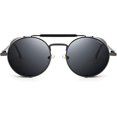 thumbnail image 5 of Gafas de sol polarizadas vintage redondas estilo Mercury con marco plateado, protección para anteojos retro, marco de metal, 5 of 5