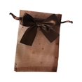 thumbnail image 1 of Yuarrent 30 Uds bolsa de tul transparente exquisita bolsa con cordón almacenamiento joyería caramelo bolsillo red joyería cinta boda fiesta Kits de decoración para fiestas café 11*16cm, 1 of 6