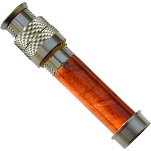 Wood Aluminum Reel Seat with End Cap: Fly Fishing Rod Building Component Repair Pole DIY Accessory, Fly Rod Repair Kit Fishing Rod Building Supplies