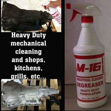 M-16 Engine Degreaser, Heavy-Duty Liquid, 32oz