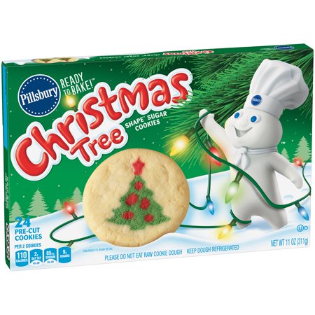 Pillsbury Ready to Bake Christmas Tree Sugar Cookies - 11oz