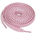 thumbnail image 1 of INSPIRE CHIC Lacets Plats Creux Double Couche Unisexes pour Espadrilles 100 cm/39.5 Pouces Blanc-Rouge, 1 of 4