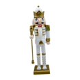 thumbnail image 3 of Escultura de figura de cascanueces Adorno tradicional Cascanueces de madera coleccionable Estilo D, 3 of 9