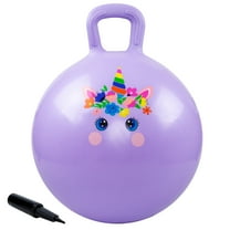 PLAYZAP Hopper Ball, Bouncing Ball for Kids, 18 Inches Jumping Ball Hoppity Hop Ball Toys, Sit and Bouncy Ball with Handle for Boys and Girls Gifts