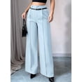 thumbnail image 6 of Women'S High Waisted Wide Leg Work Pants Straight Leg Office Slacks Trousers, 6 of 9